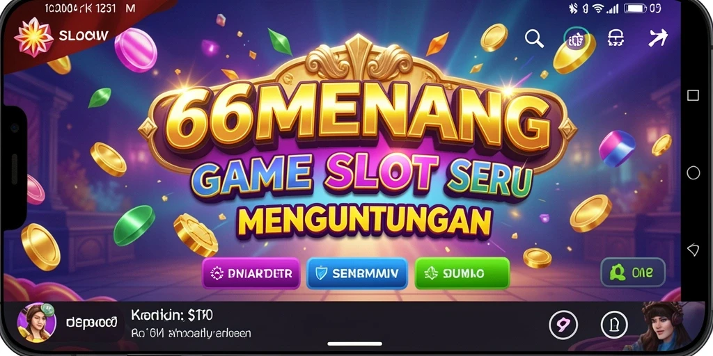 Tampilan gameplay Slot yang seru dan mengasyikkan di 66MENANG.
