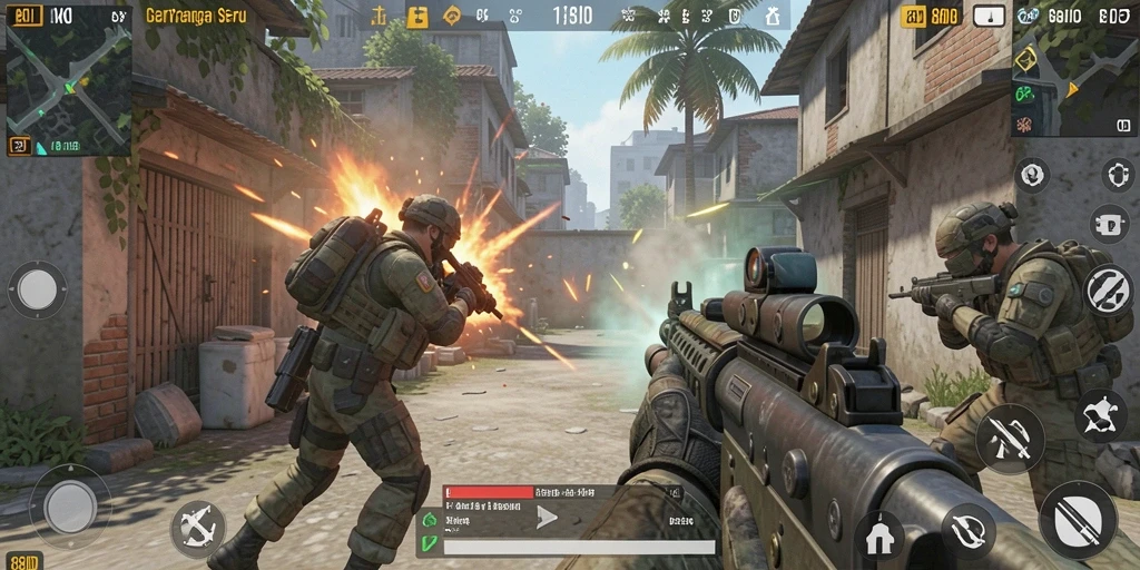 Screenshot gameplay 88ID menampilkan aksi seru dalam pertempuran FPS.