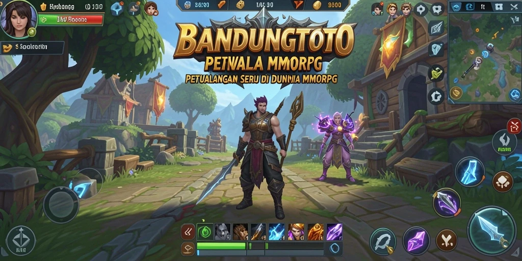 Screenshot gameplay BANDUNGTOTO yang menunjukkan aksi seru di dunia MMORPG.