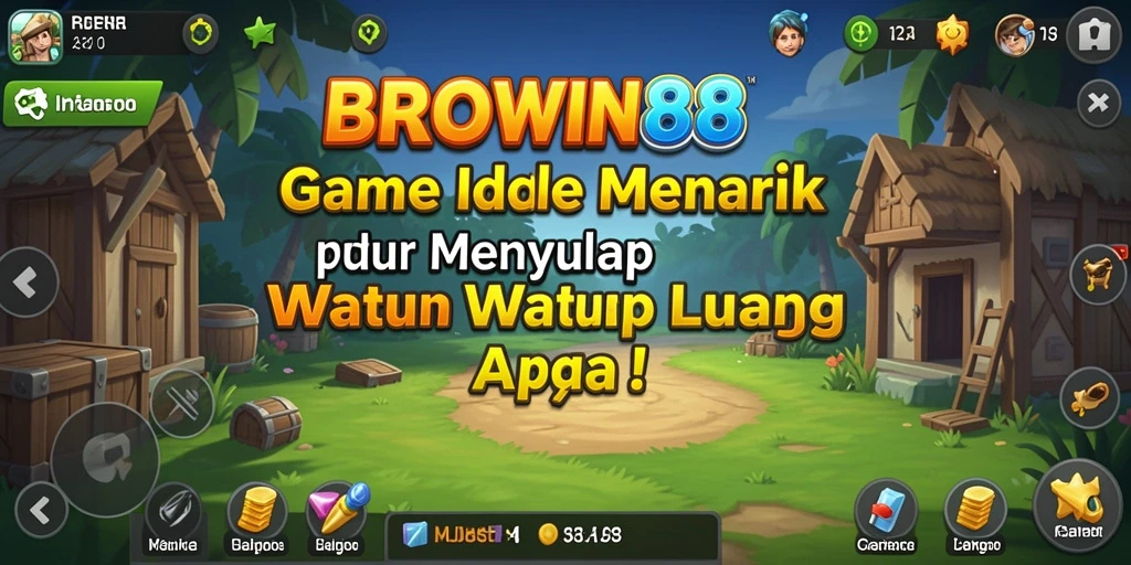Tangkapan layar gameplay utama BROWIN88 yang menampilkan mekanisme Idle.