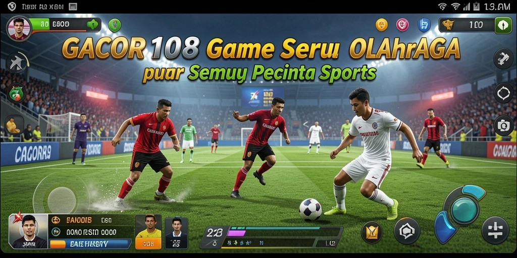 Tampilan menarik dari gameplay GACOR108 yang penuh aksi olahraga.