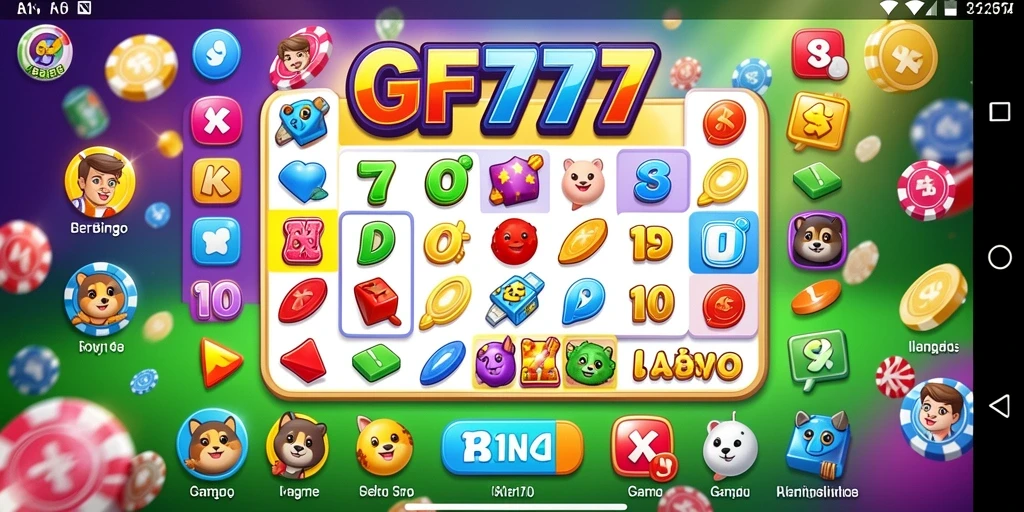 Tampilan gameplay Bingo yang seru di GF777.