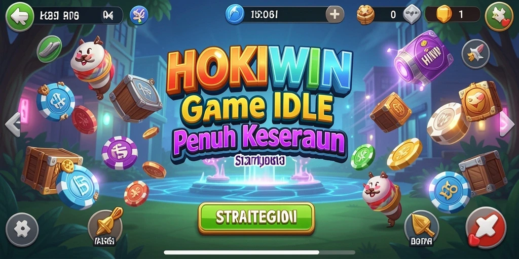 Tampilan gameplay HOKIWIN dengan elemen Idle yang menarik