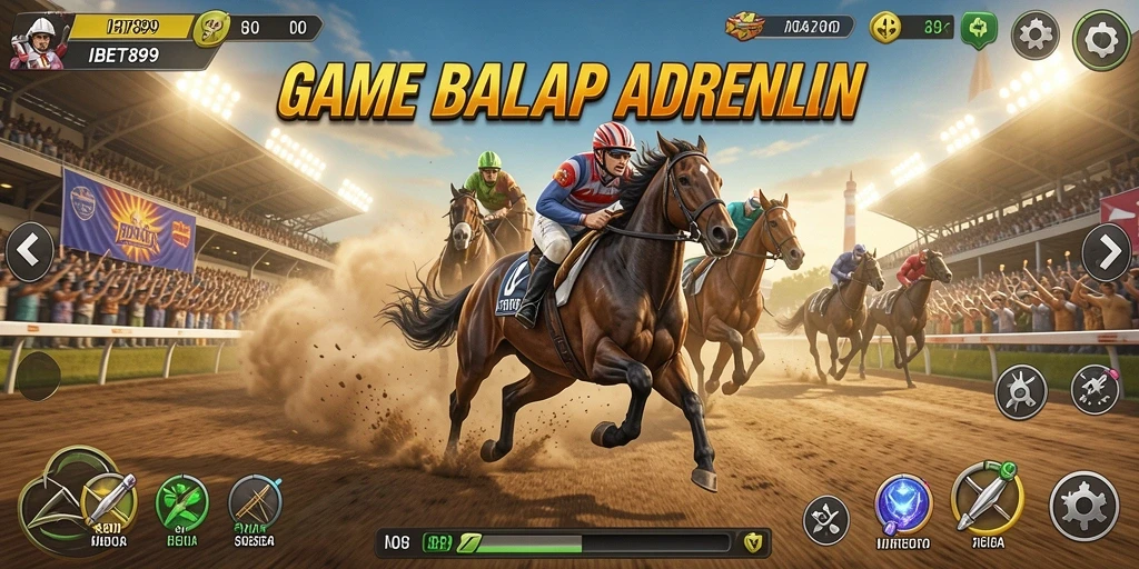 Gameplay seru dengan berbagai mobil balap yang menantang.