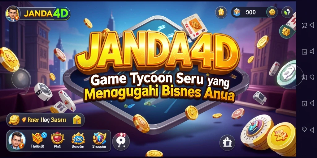 Gameplay menarik dari JANDA4D menampilkan aktivitas membangun bisnis Tycoon.