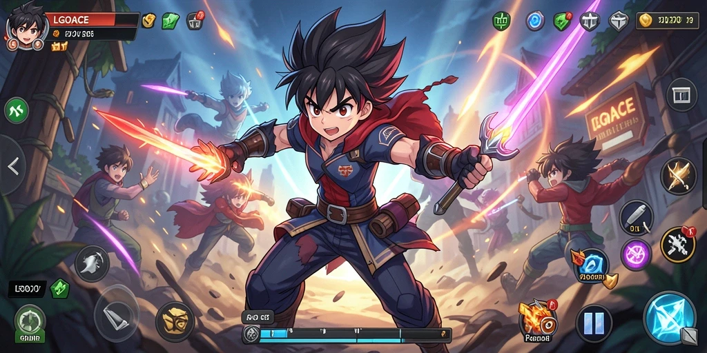Tangkapan layar menampilkan pengalaman gameplay seru di LGOACE.