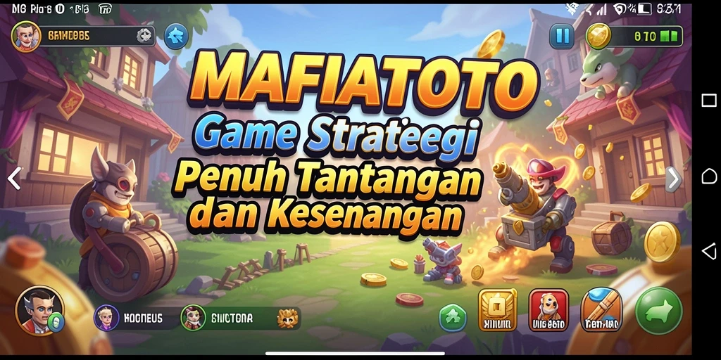 Screenshot MAFIATOTO menampilkan pertarungan strategi yang intens dan menarik.