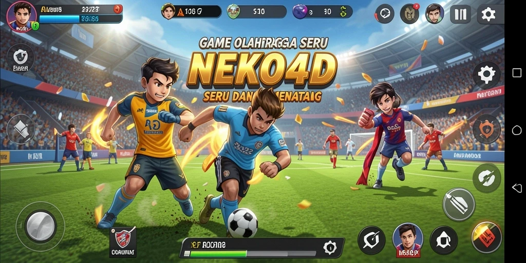 Tampilan utama NEKO4D dengan gameplay kompetitif dan interaktif.