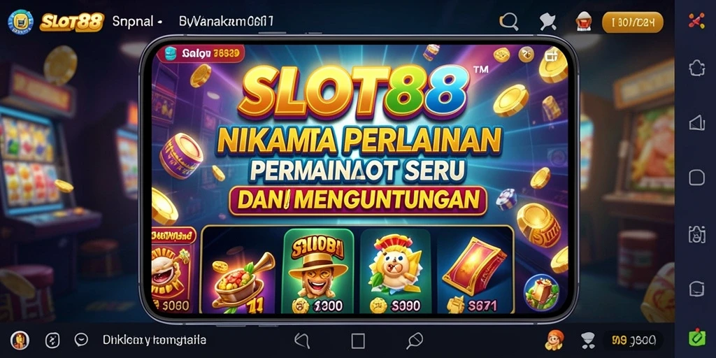 Tampilan menarik dari gameplay SLOT88 yang penuh warna.