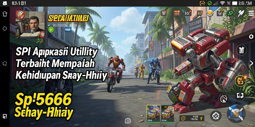 Tampilan antarmuka SP666 yang intuitif dan memudahkan navigasi aplikasi Utility.