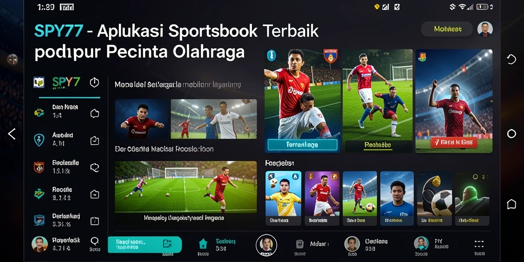 Tampilan gameplay Sportsbook SPY77 yang menarik dan interaktif.