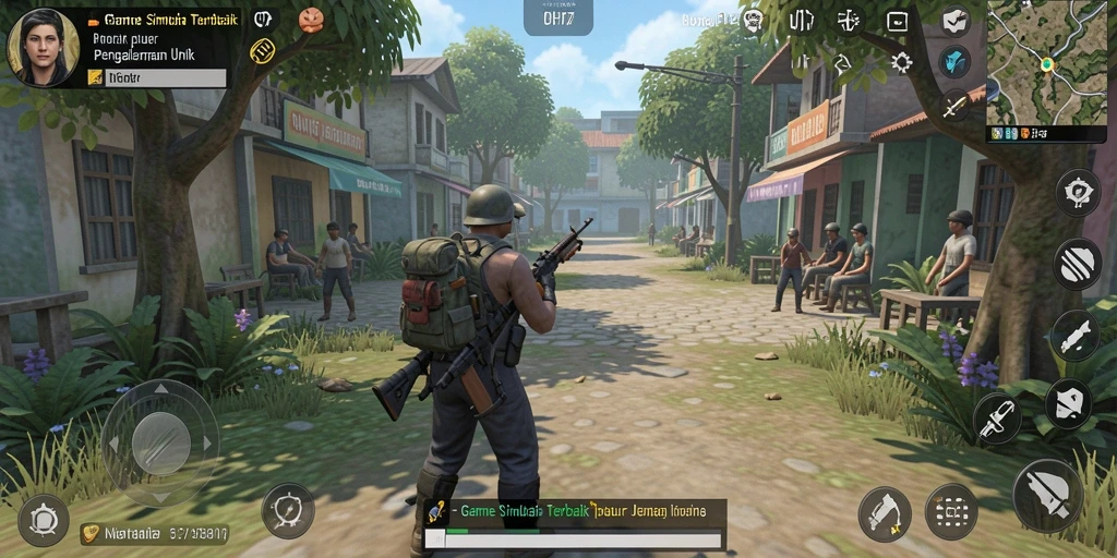 Tampilan gameplay UH77 yang menarik dan penuh interaksi.