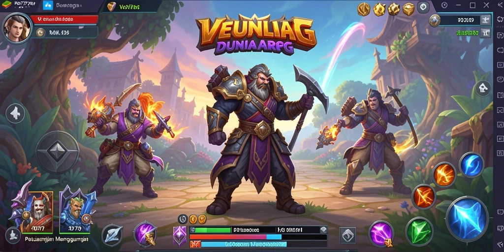 Tampilan menarik dari gameplay ARPG VO777 dalam pertempuran yang seru.