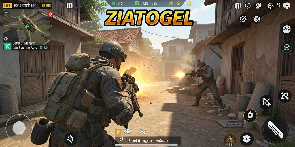 Tangkapan layar menampilkan aksi gameplay ZIATOGEL yang mendebarkan.